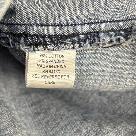 Debra deRoo Embellished Denim‎ Jacket Women’s Large Patch Detail Crown Crest VTG - Picture 11 of 16